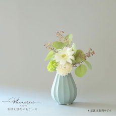 画像3: 御仏壇用のお供え花（ガーベラ（白）とポンポンマム） (3)