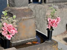 画像5: お墓用高級造花 【MEMORIES PREMIUM】蘭の花束（ピンク・Mサイズ・１対） (5)