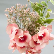 画像2: お墓用高級造花 【MEMORIES PREMIUM】蘭の花束（ピンク・Mサイズ・１対） (2)
